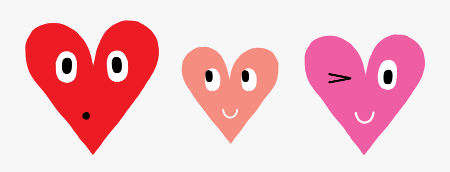 Three Hearts, Transparent Clipart
