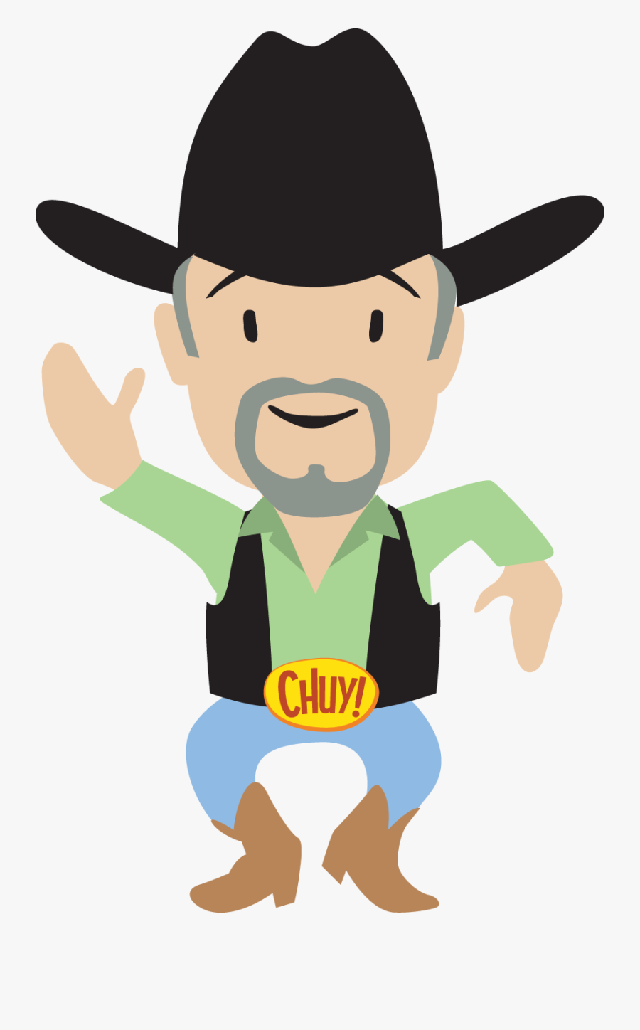 Chuy Mintgreen Shirt And Black Hat - Shirt, Transparent Clipart