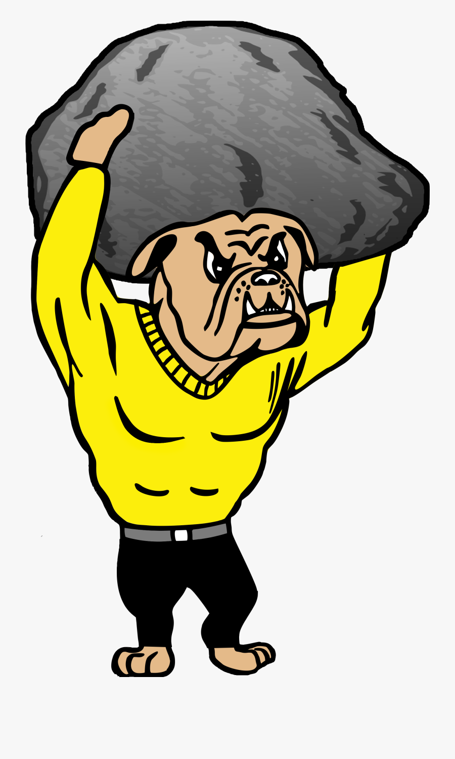 A Bulldog Lifting A Boulder - Briskey Concrete Ohio, Transparent Clipart