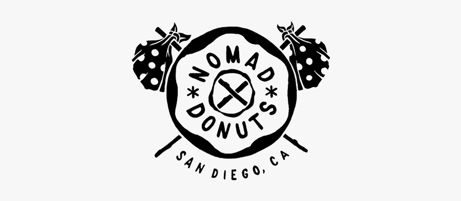 Nomad Donuts Logo, Transparent Clipart