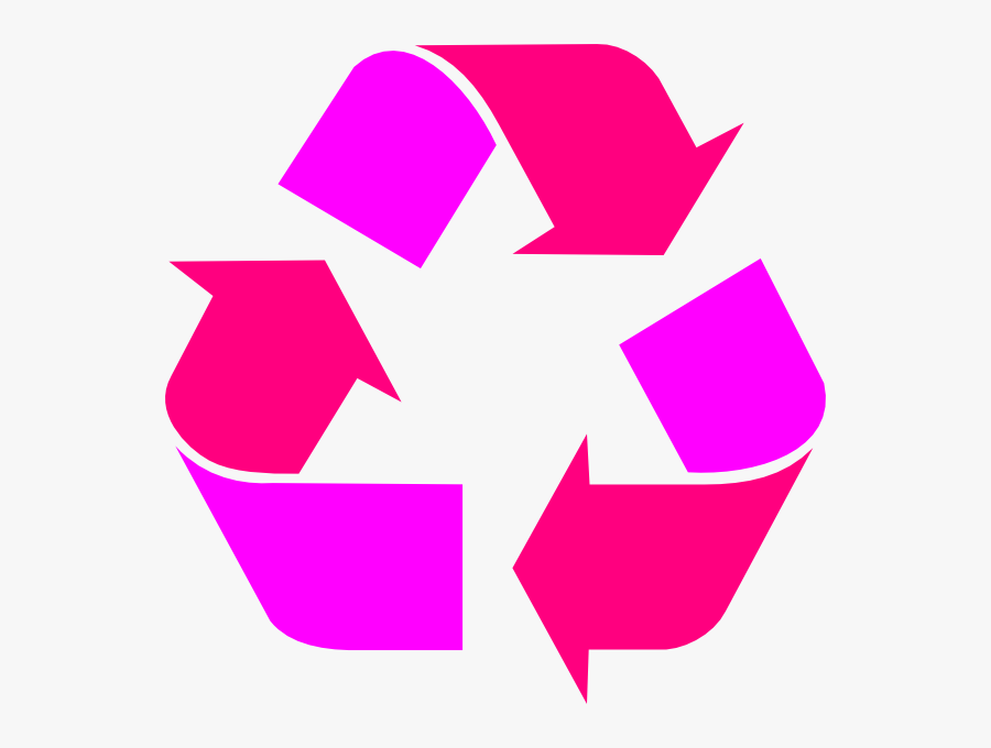 Red Recycle Symbol, Transparent Clipart