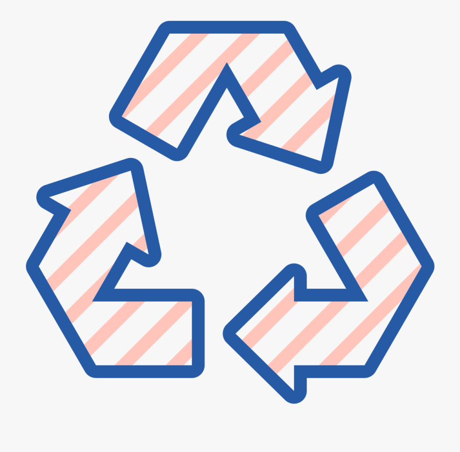 Toicon Icon Hatch Recycle - Recycling Bins Clipart Black And White, Transparent Clipart