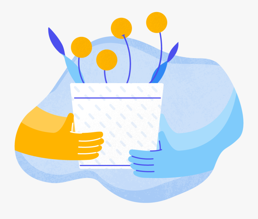 Grow Growth Partners Customers Growth Hands Character, Transparent Clipart