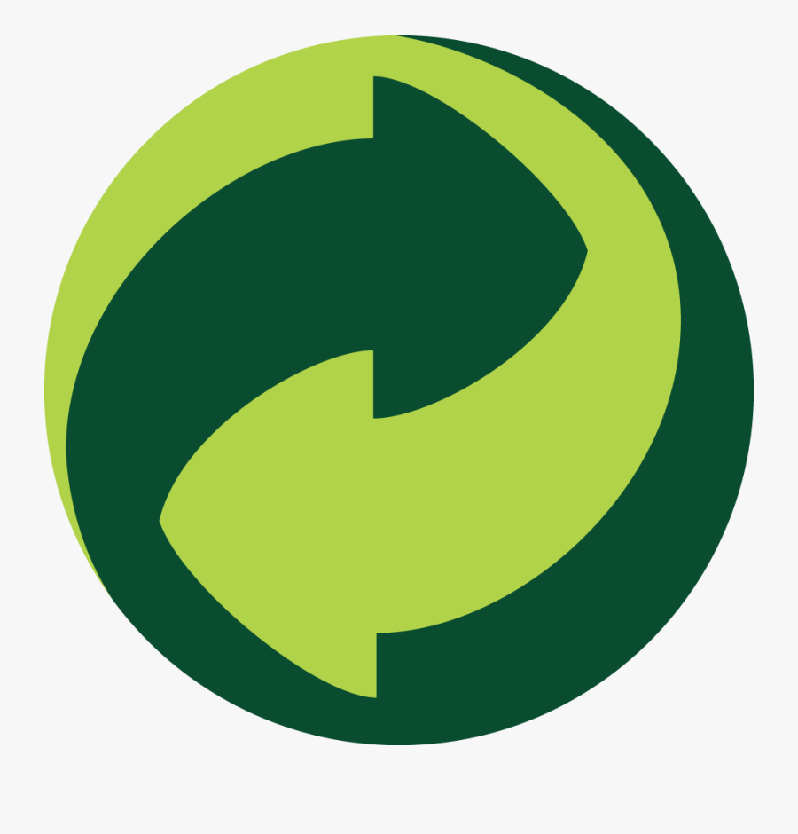 Green Dot Symbol - Grüner Punkt Logo Vector, Transparent Clipart