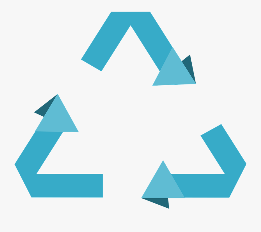 Creative Recycle, Sign, Refresh, Reuse, Recycle, Icon - Signo De Reciclaje Azul, Transparent Clipart