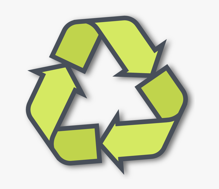 Recycling Symbol - Black Recycling Logo Transparent Background, Transparent Clipart