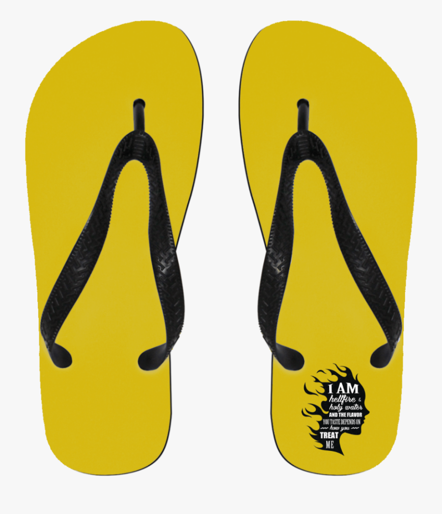 I Am Both Hellfire And Holy Water Flip Flops - Flip-flops, Transparent Clipart