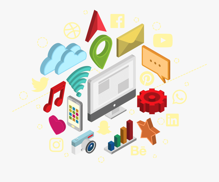 Social Media Advertising Runs From Room Screaming Clipart - Blog, Transparent Clipart