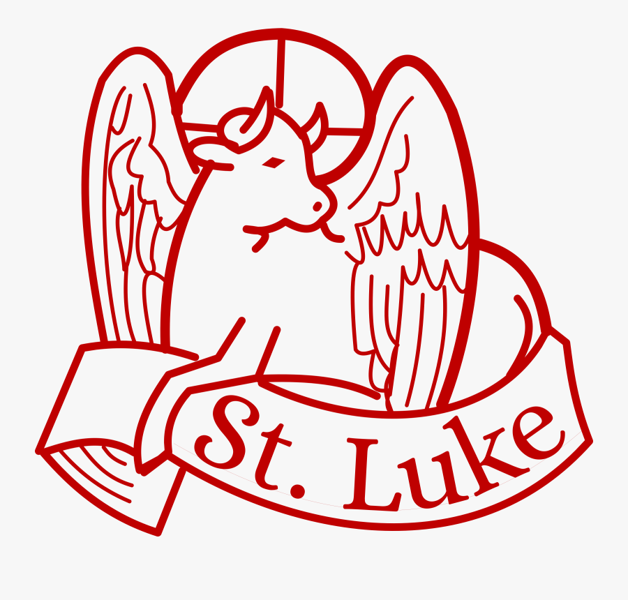 St Luke Clip Arts - St Luke The Evangelist Symbol, Transparent Clipart