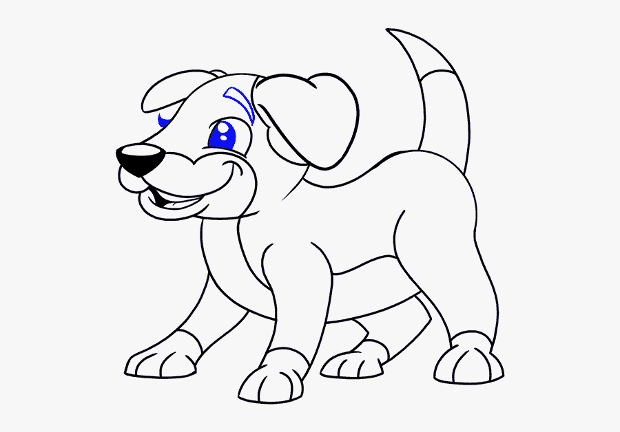 How To Draw Cartoon Dog - Cartoon Dog Drawing Png, Transparent Clipart