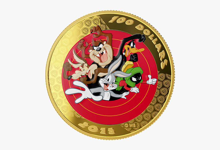 Looney Tunes Gold Coin, Transparent Clipart