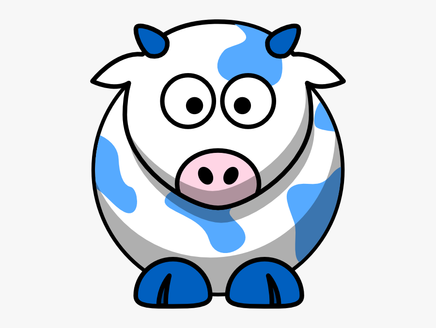 Cartoon Cow Transparent Background, Transparent Clipart
