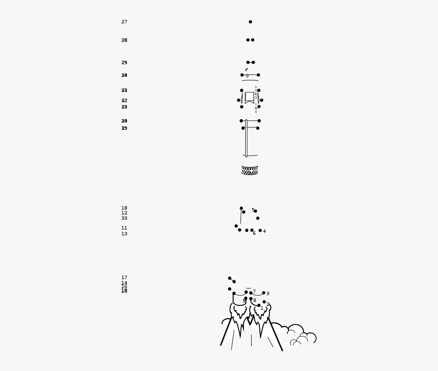Rocket Connect Dots Iss Activity Sheet P2 - Illustration, Transparent Clipart