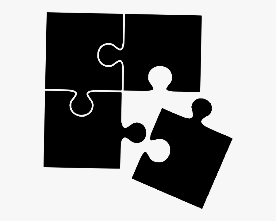 Puzzle Silhouette, Transparent Clipart