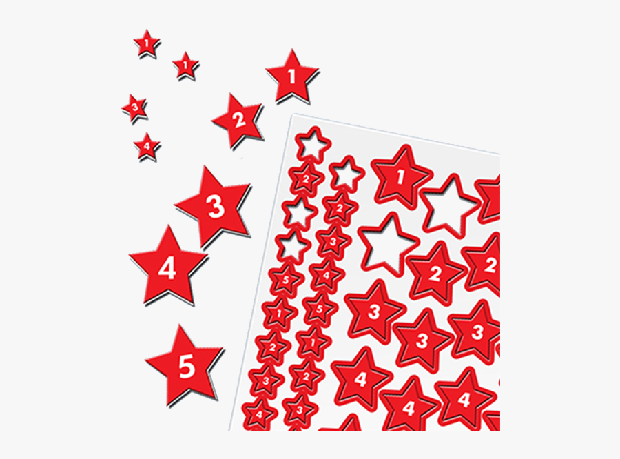 Magnetic Numbered Red Stars 10mm 20mm 30mm - Desarrollos De Personas En Recursos Humanos, Transparent Clipart