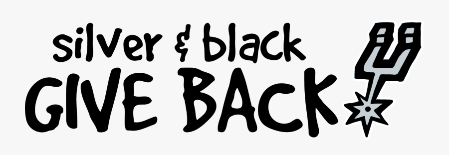 Silver And Black Give Back, Transparent Clipart