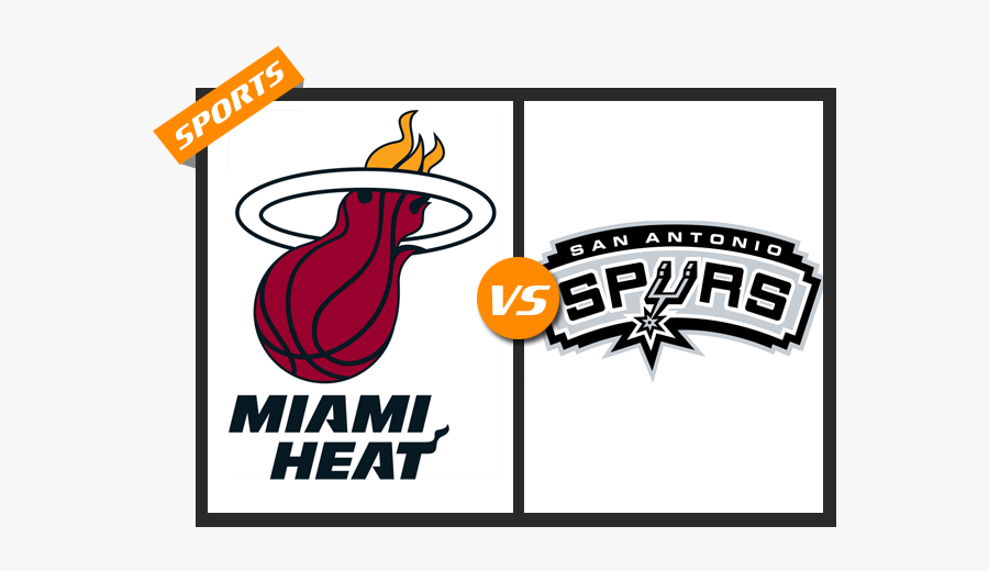 Miami Vs Spurs - Miami Heat Logo Png, Transparent Clipart