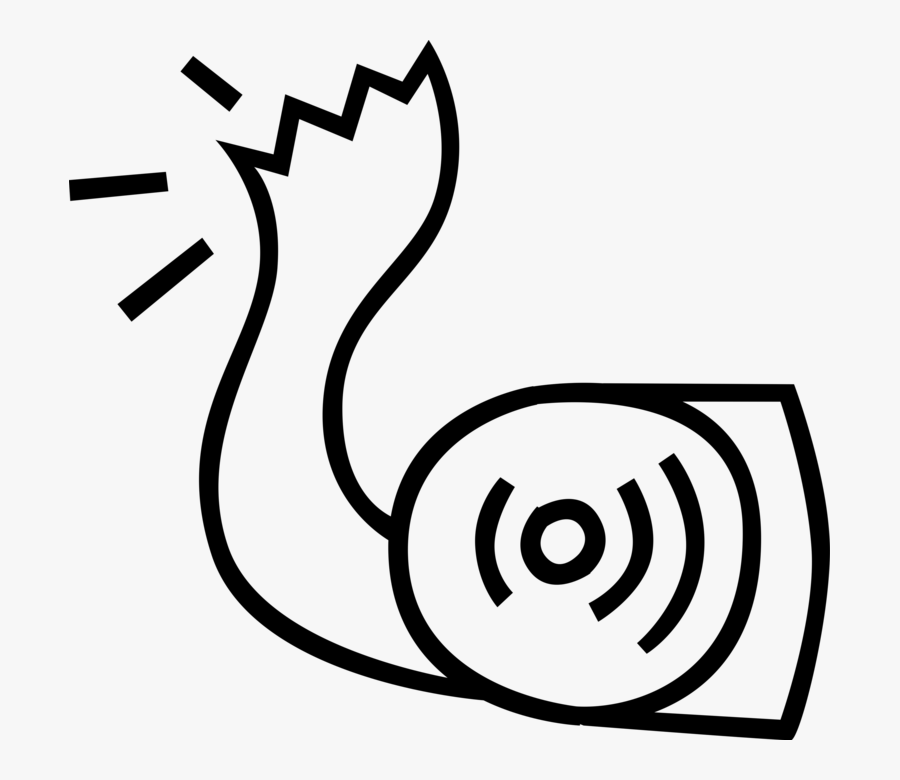 Vector Illustration Of Sanitary Toilet Tissue Or Toilet - Line Art, Transparent Clipart