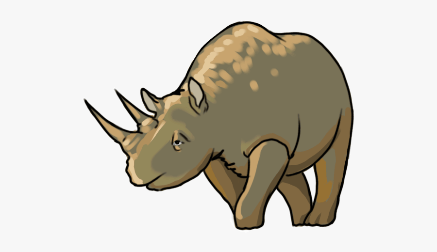 Rhinos Drawing Step By - Rhino Cute Cartoon Head Png 120 Pixels, Transparent Clipart