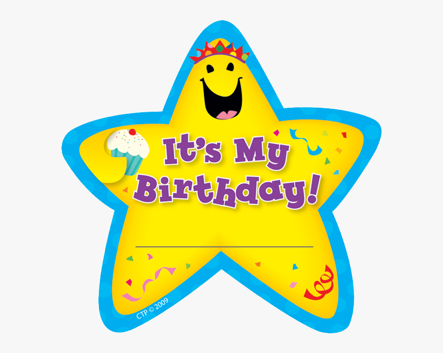 Creative Teaching Press® It"s My Birthday Star Badges - It's My Birthday, Transparent Clipart