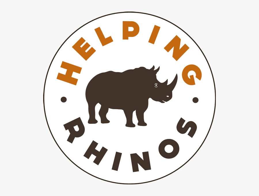 Helping Rhinos Window Sticker - Helping Rhinos, Transparent Clipart