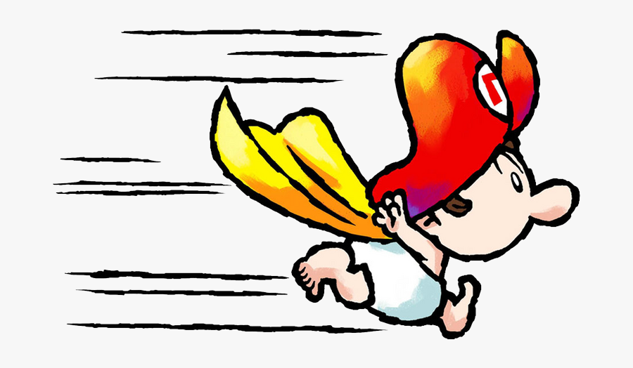 Yidsbabymario - Yoshi Island Baby Mario, Transparent Clipart