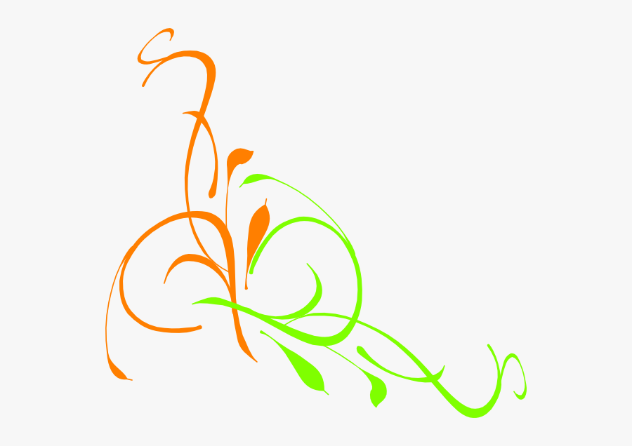 Floral Swirl Svg Clip Arts - Teal And Purple Swirls, Transparent Clipart