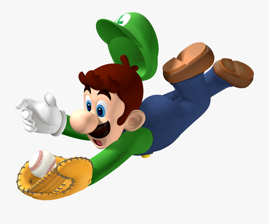 Mario Superstar Baseball Luigi, Transparent Clipart