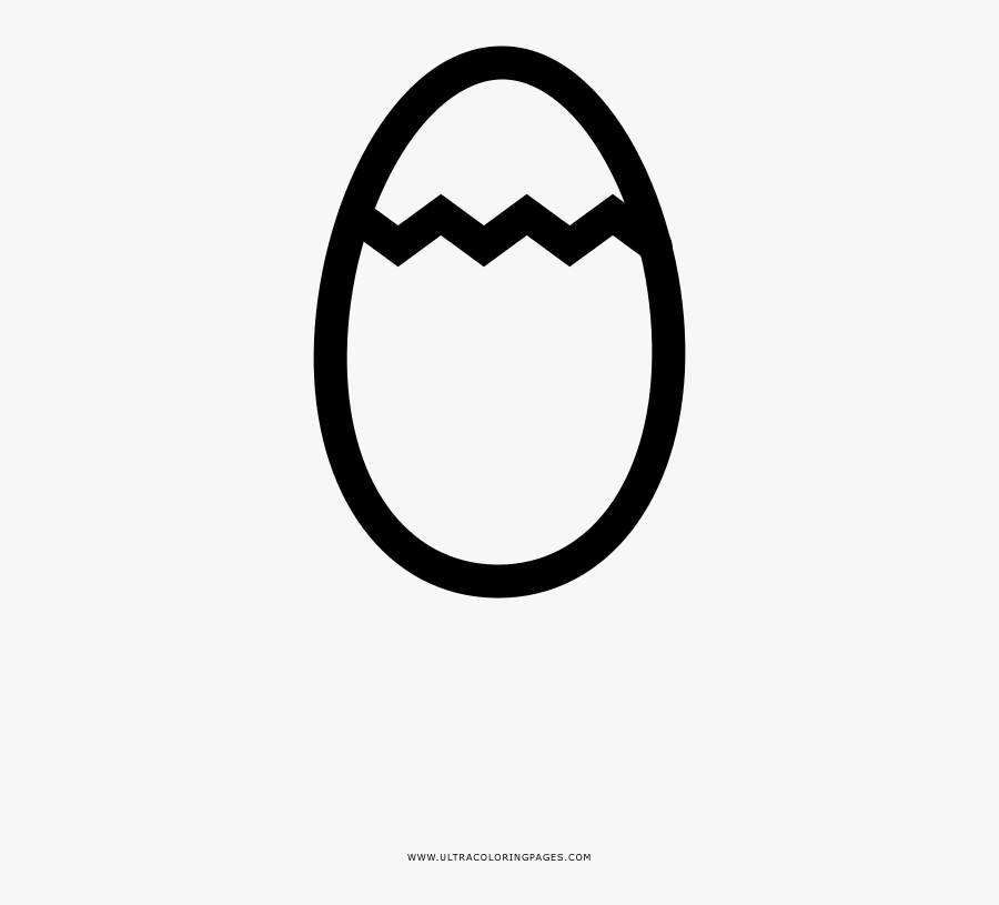 Broken Egg Coloring Page - Circle, Transparent Clipart