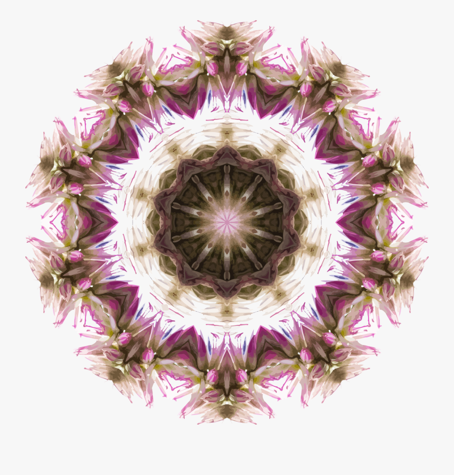 Wildflower Kaleidoscope 7 Clip Arts - Fractal Art, Transparent Clipart