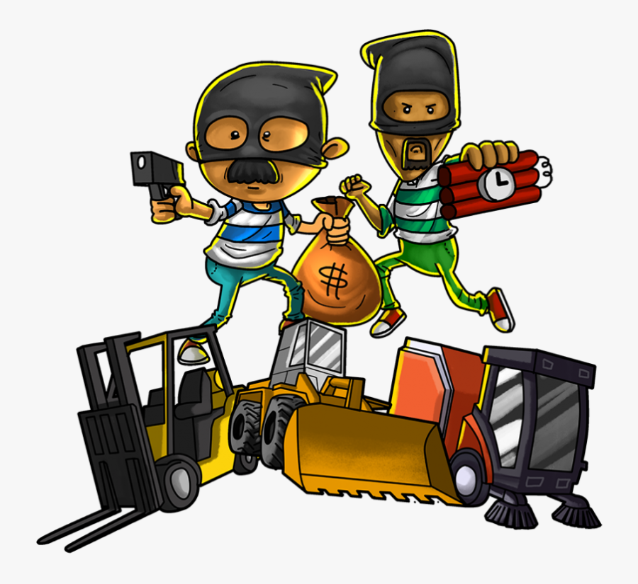 Failed Bank Robbery, Transparent Clipart