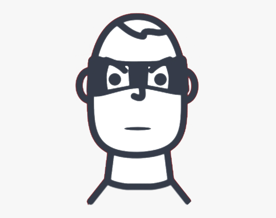 Robber-image, Transparent Clipart