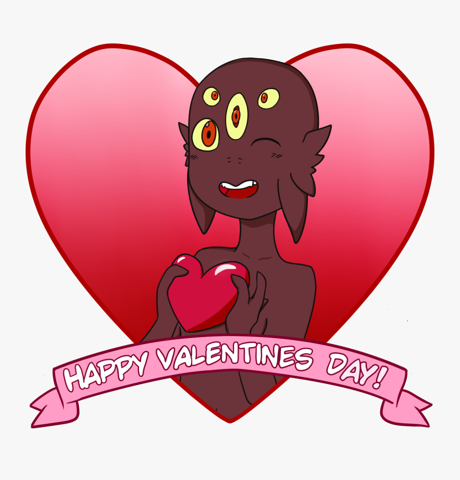 Happy Valentines Day - Cartoon, Transparent Clipart