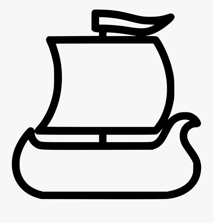 Viking Ship - Old Viking Ship Icon, Transparent Clipart