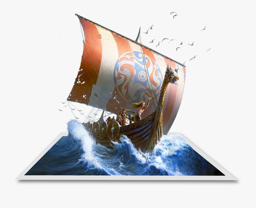 Viking Ship Art , Png Download - Aventuria Card Game, Transparent Clipart