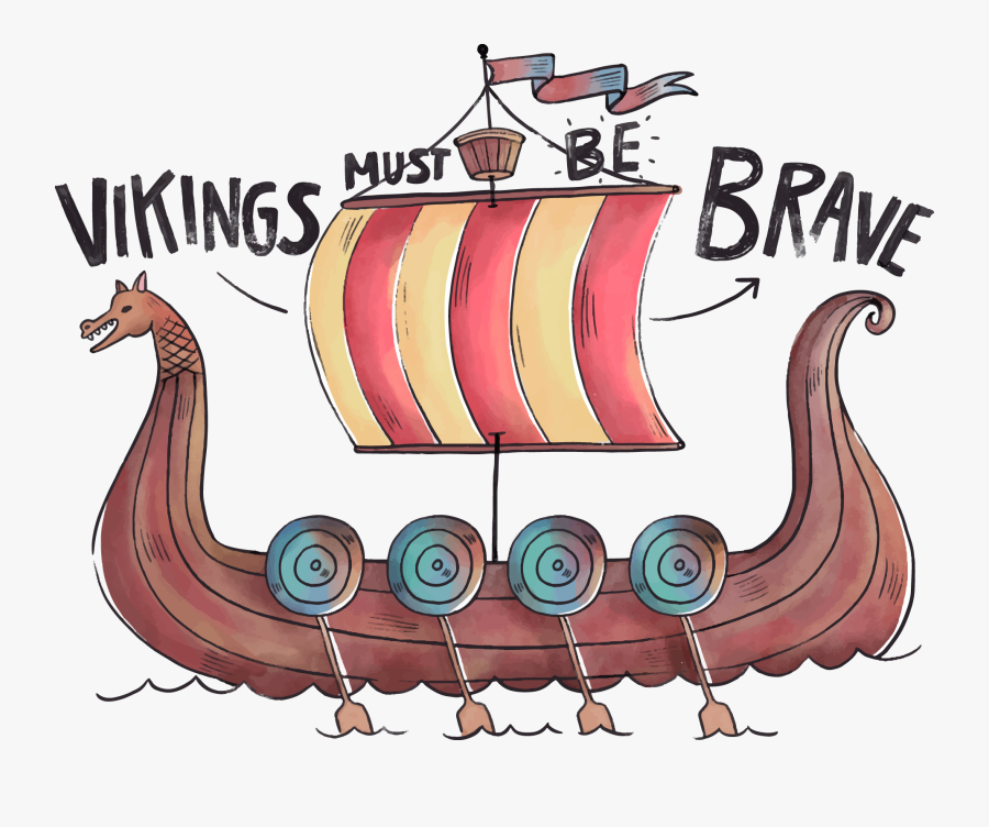 Viking Ships, Transparent Clipart