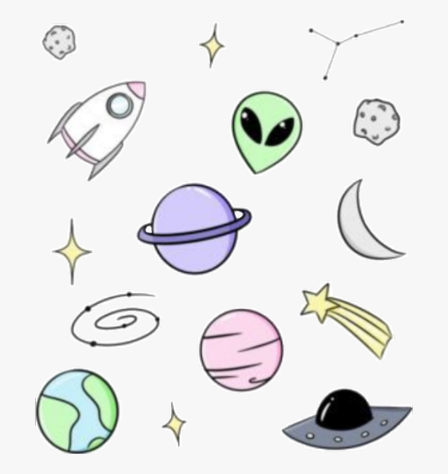 #planets #galaxy #interesting #art #stickers #stars - Cutout Aesthetic Stickers Printable, Transparent Clipart