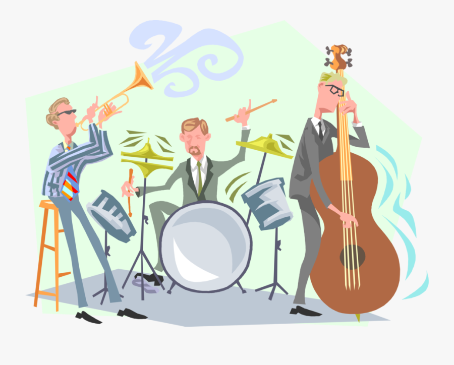 Dixie Jazz Musicians Perform - Jazz Musicians Clipart, Transparent Clipart