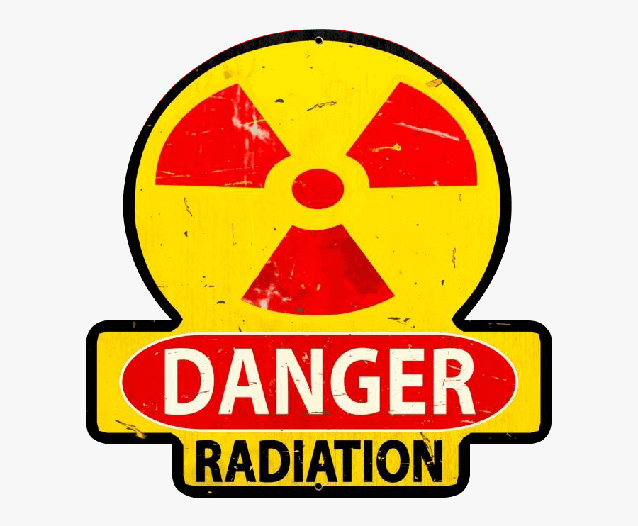 Danger Radiation Metal Sign, Transparent Clipart