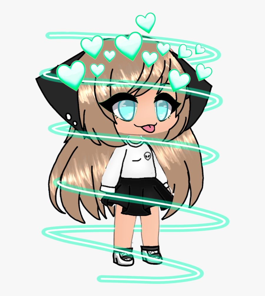 This Was A Challange With My Cousin, Blonde Hair, Black - Cartoon, Transparent Clipart