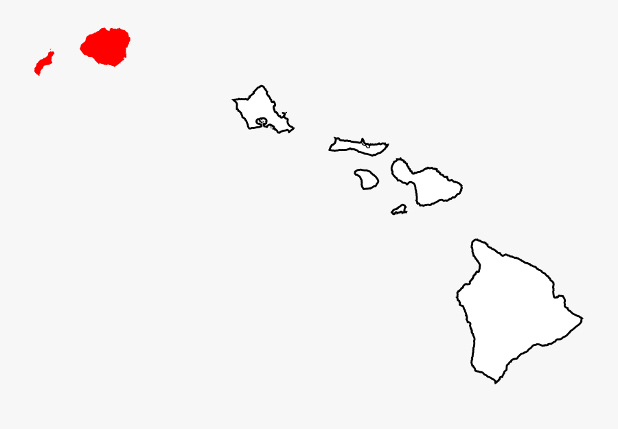 Clip Art Hawaii Svg - Map Of Hawaii, Transparent Clipart