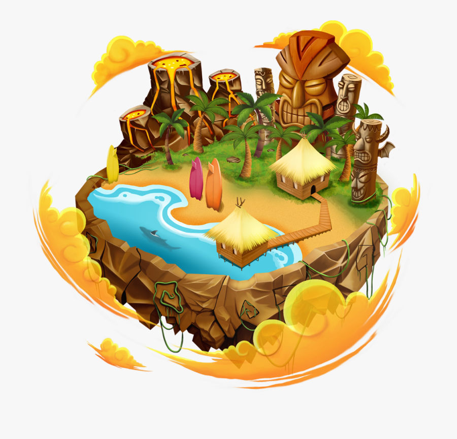 Dragon City Wiki - Dragon City Beach Island, Transparent Clipart