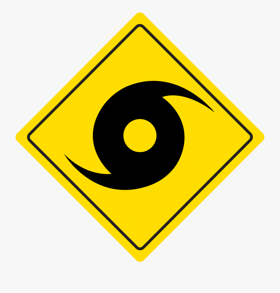 Hurricane - Road Sign Clipart, Transparent Clipart