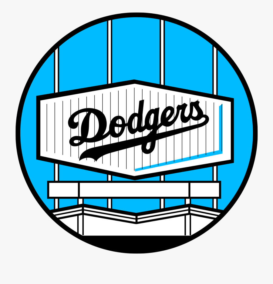 Dodgers Vector Drawing Transparent Clipart Free Ya - Dodgers Stadium Clip Art, Transparent Clipart
