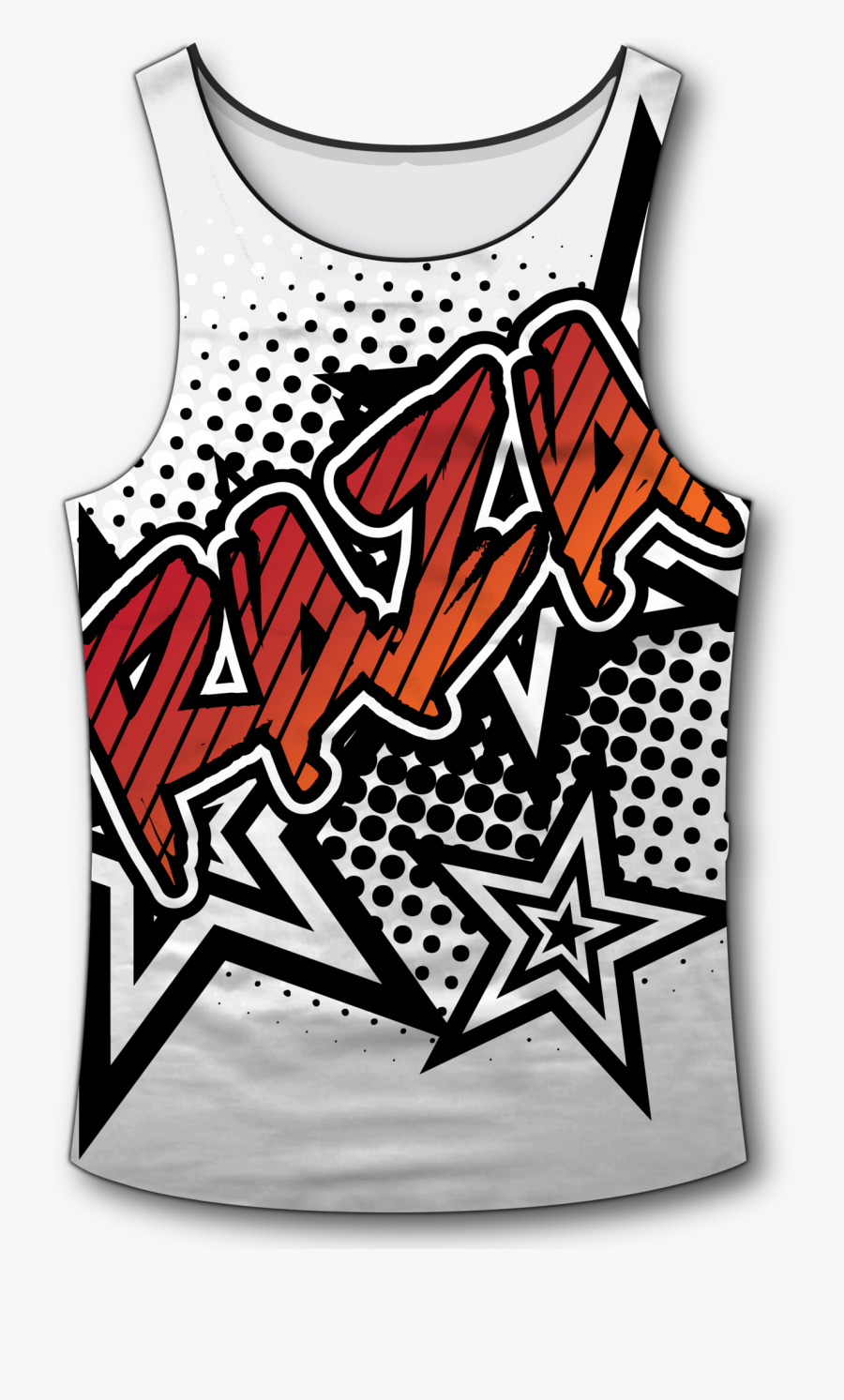 Tazed Tank Top - Spots Pop Art Png, Transparent Clipart
