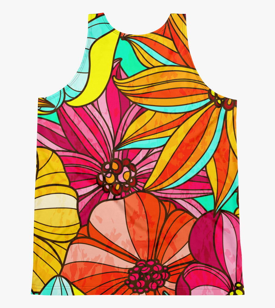 Festive Flower Allover Tank Top Swish Embassy"
 Class= - Motif, Transparent Clipart