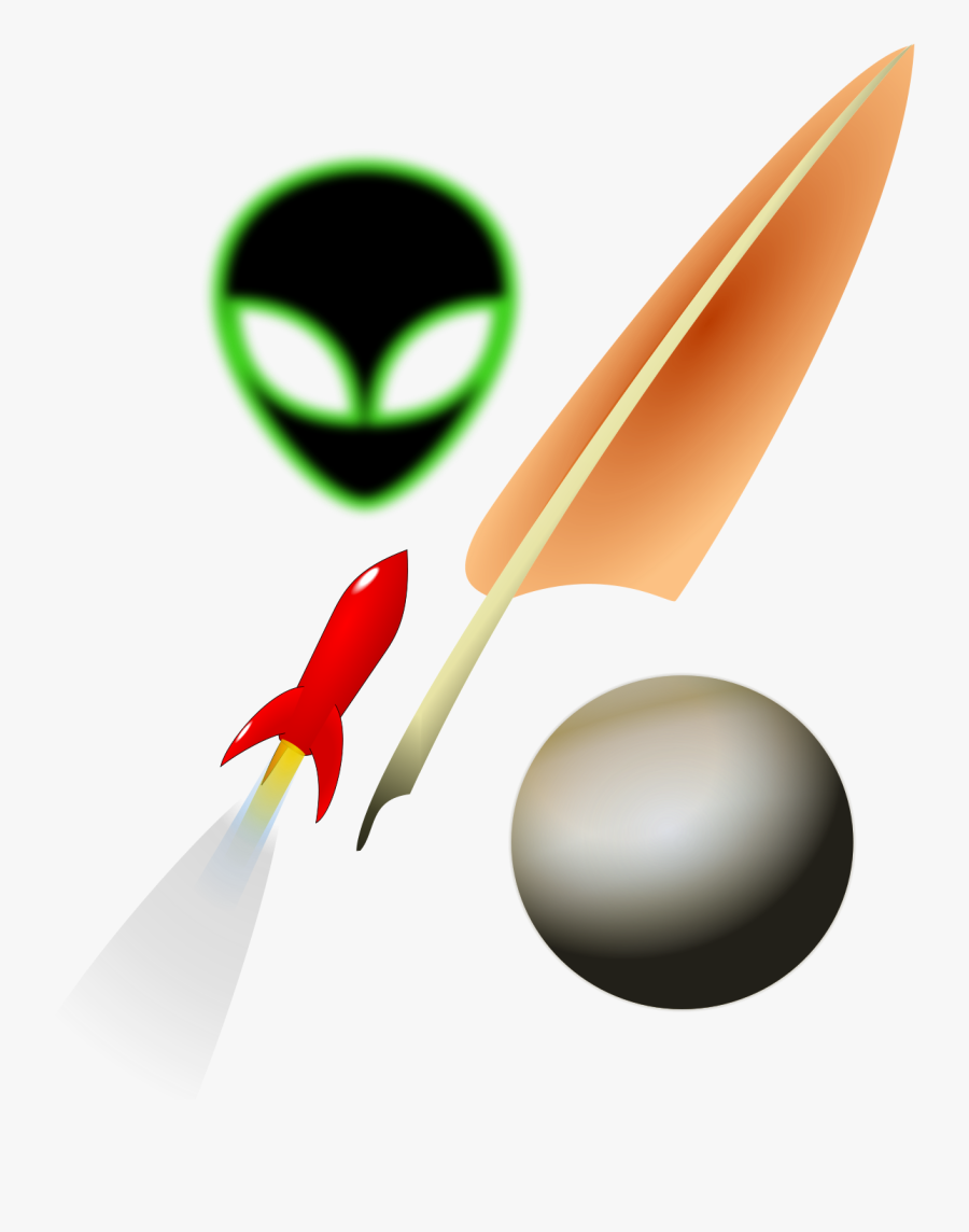Red Rocket, Transparent Clipart