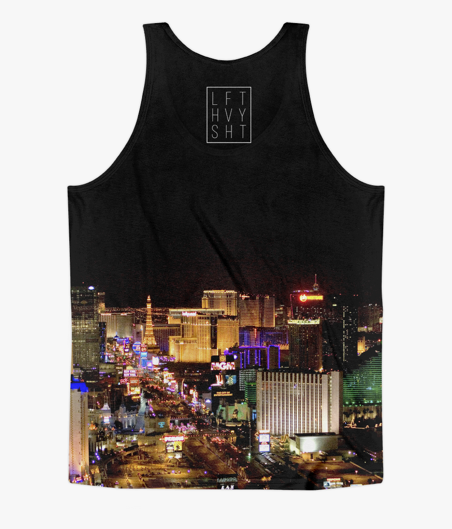 Las Vegas Skyline Men"s Tank Top - House Of Blues Foundation Room, Transparent Clipart