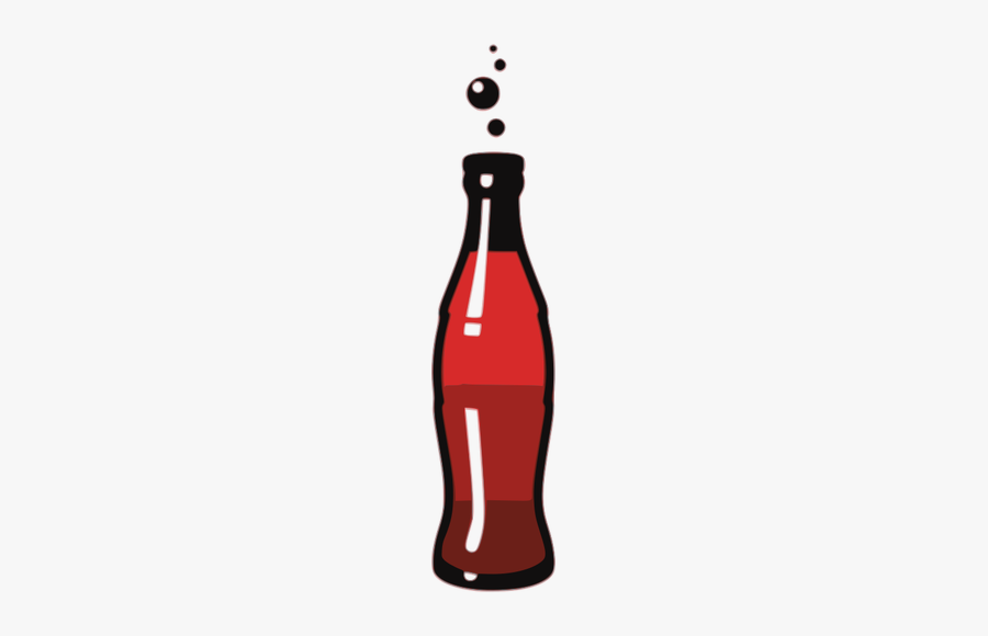 Bottle Of Soda Drink Vector Graphics - Clip Art Soda Bottle, Transparent Clipart