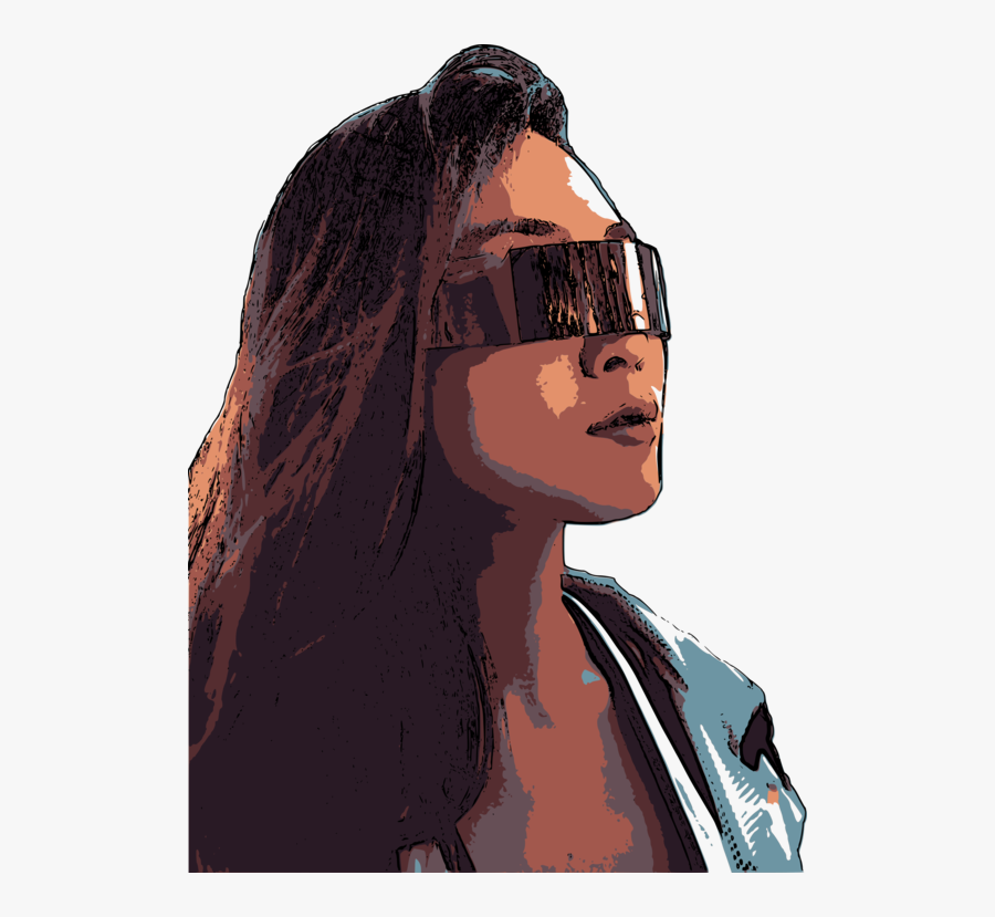 Art,black Hair,eyewear - Illustration, Transparent Clipart